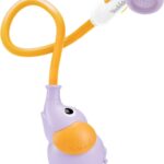 Yookidoo Baby Bath Shower Head - Elephant Water Pump and Trunk Spout - for Newborn Babies in Tub Or Sink